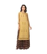 Printed Kurta With Side Slits Paired With Palazzo