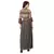 printed wrap dress with overlap tie up