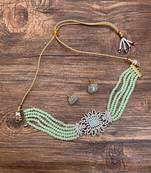 Pista Classy American Diamonds Choker Necklace