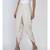 women off white cotton flex gathered dhoti pants