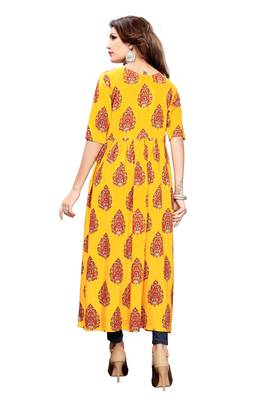 Rayon Printed shrug Style kurti 2