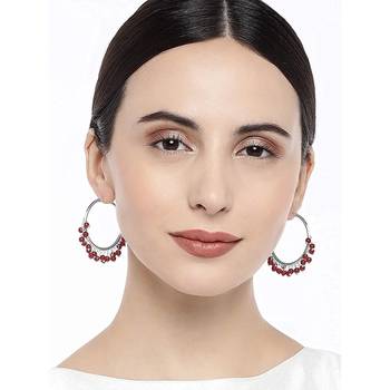 Silver Plated Pearl Chandbali Earring For Women 3