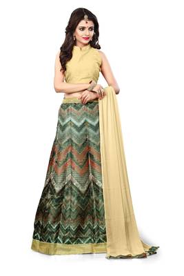 Krisha Export Banglore Silk digital Print Lehenga Choli  1
