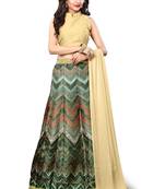 Krisha Export Banglore Silk digital Print Lehenga Choli 