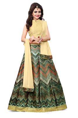 Krisha Export Banglore Silk digital Print Lehenga Choli  3