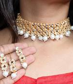 White pearl jewellery-combo