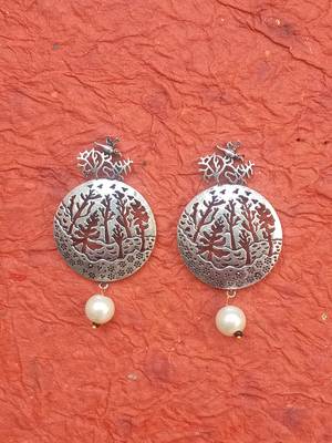 RozMili Indian Handcrafted Brass metal Oxidized finish for women  & Girls 2
