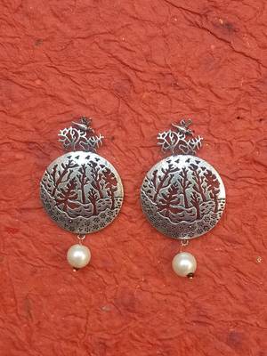 RozMili Indian Handcrafted Brass metal Oxidized finish for women  & Girls 3