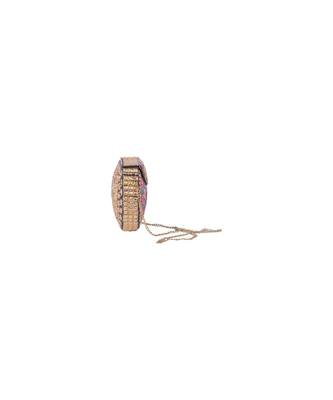 Morus Women's Handmade Mosaic Clutch with Stone Work 2