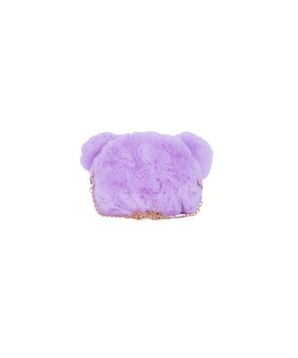 Morus Women's Animal Shape Soft Furry Fabric Sling Bag 3