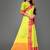 Vatudi Fashion Hathi Dolly Banarsi Cotton Silk Saree Lemon color for women