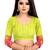 Vatudi Fashion Hathi Dolly Banarsi Cotton Silk Saree Lemon color for women