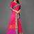 Vatudi Fashion Hathi Dolly Banarsi Cotton Silk Saree Pink color for women
