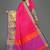 Vatudi Fashion Hathi Dolly Banarsi Cotton Silk Saree Pink color for women