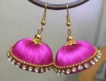 Pink jhumkas 2