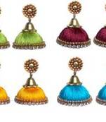 Multicolor jhumkas