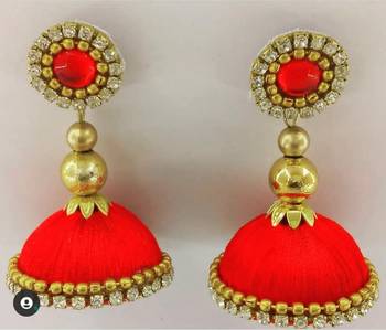 Red jhumkas 1