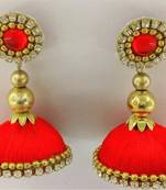 Red jhumkas