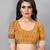 Vatudi Fashion Linen Gulab Banarsi Cotton Silk Saree Yellow color for women