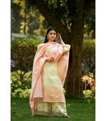Ombre Chanderi Kurta with Sharara & Dupatta