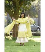 Ombre Chanderi Kurta with Tiered Garara