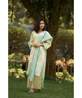 Ombre Chanderi Kurta with Pallazo 1
