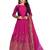 maroon embroidery work long anarkali suit