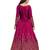 maroon embroidery work long anarkali suit