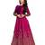 maroon embroidery work long anarkali suit