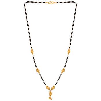 Stylish Gold Plated Chain Necklace Mangalsutra For Women Jewellery 2