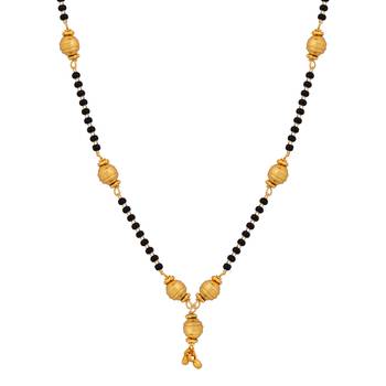 Stylish Gold Plated Chain Necklace Mangalsutra For Women Jewellery 3