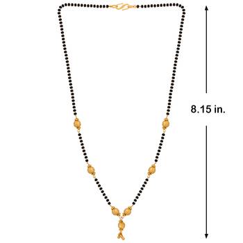 Stylish Gold Plated Chain Necklace Mangalsutra For Women Jewellery 4