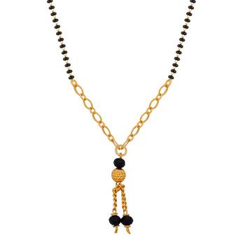 Gold Plated Chain Pandent Designer Mangalsutra For Women 3