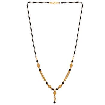 Stylish Gold Plated Chain Pandent Designer Mangalsutra For Women 2