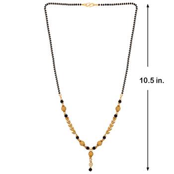 Stylish Gold Plated Chain Pandent Designer Mangalsutra For Women 4