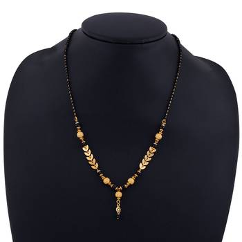 Stylish Gold Plated Chain Pandent Designer Mangalsutra For Women 5
