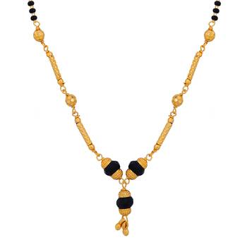 Gold Plated Charm Delicated Pandent Mangalsutra For Women 3