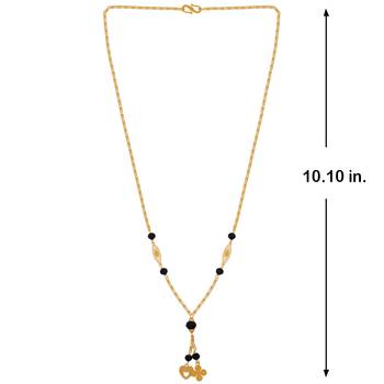 Gold Plated Jewellery Delicated Pandent Mangalsutra For Women 4