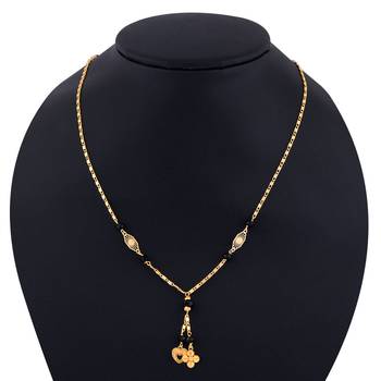 Gold Plated Jewellery Delicated Pandent Mangalsutra For Women 5
