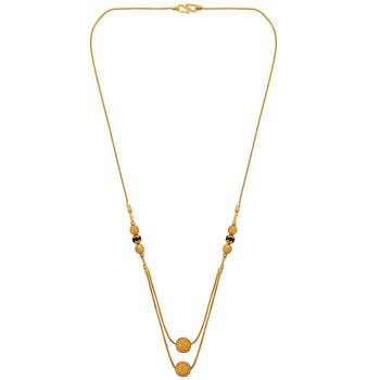 Gold Plated Two Layer Chain Designer Mangalsutra For Women Jewellery 2