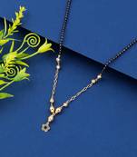 Gold Plated Chain Designer Necklace Mangalsutra For Women