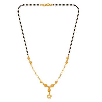 Gold Plated Chain Designer Necklace Mangalsutra For Women 2