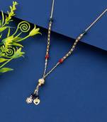 Delicate Gold Plated Chain Designer Necklace Mangalsutra For Women