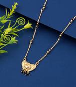 Tradtional Gold Plated Pendant Necklace Mangalsutra For Women Jewellery