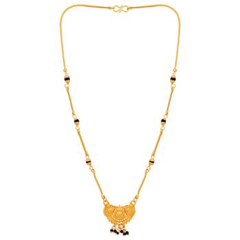 Tradtional Gold Plated Pendant Necklace Mangalsutra For Women Jewellery 2