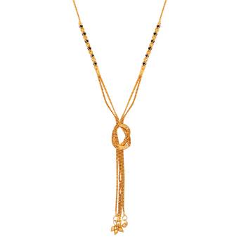 Gold Plated Multi Layer Chain Designer Necklace Mangalsutra For Women Jewellery 3