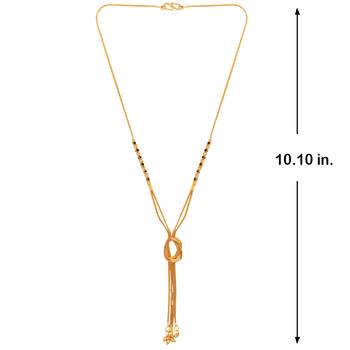 Gold Plated Multi Layer Chain Designer Necklace Mangalsutra For Women Jewellery 4