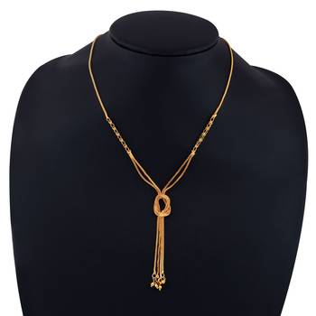 Gold Plated Multi Layer Chain Designer Necklace Mangalsutra For Women Jewellery 5