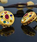 Multicolor Classic Kundan Earrings
