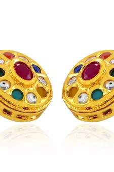 Multicolor Classic Kundan Earrings